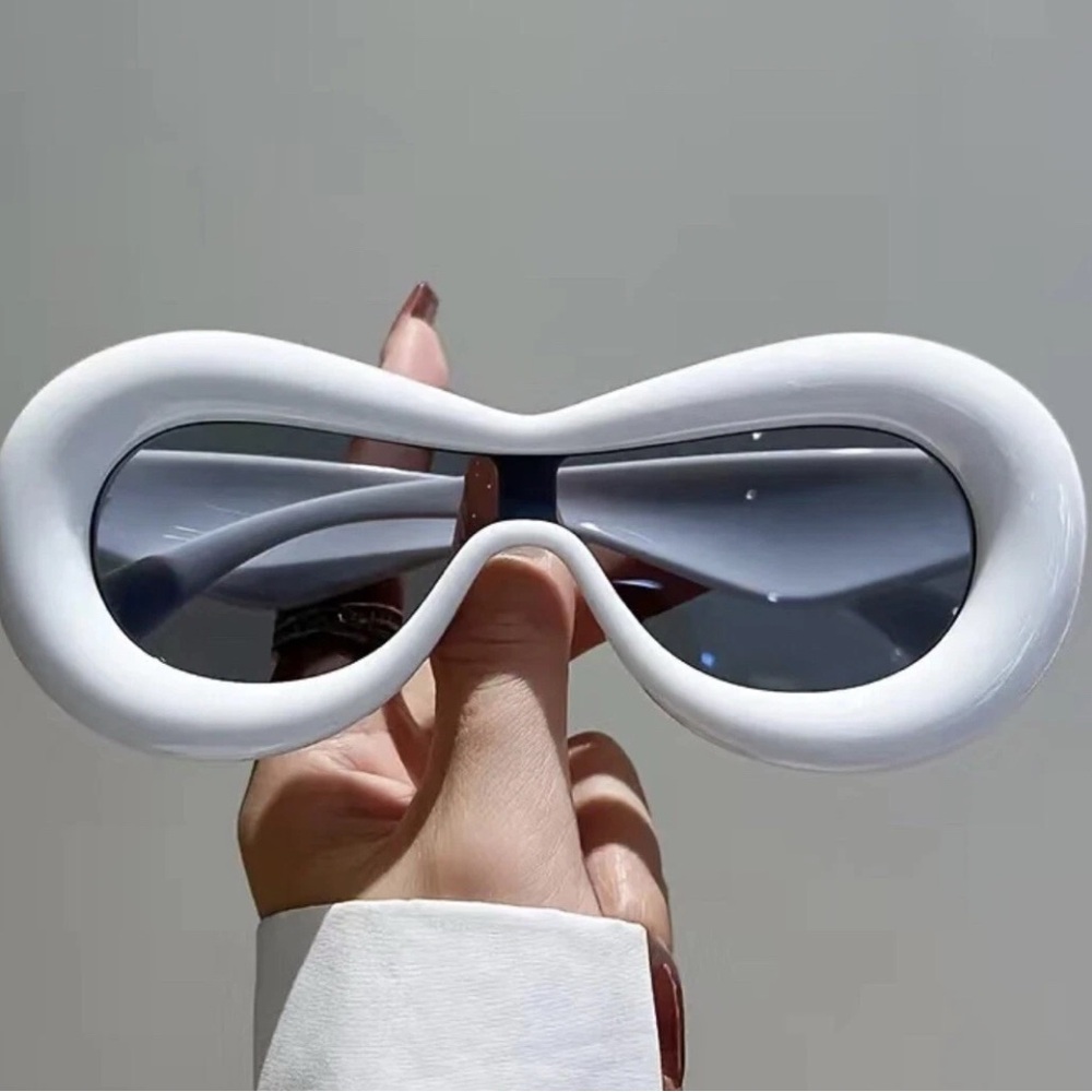 White Futuristic Sunglasses